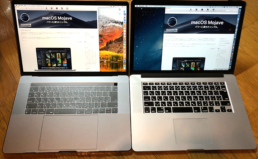 macOS Mojave」を新旧のMacBook Pro 15インチモデルにインストールして ...